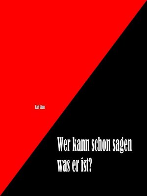 cover image of Wer weiß schon wer er ist